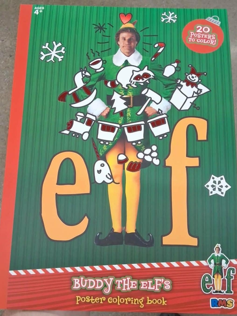 New Elf Poster Coloring Book